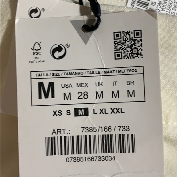 NWT. Zara Cream Slouchy Trousers. Size M, XL. - Picture 7 of 10